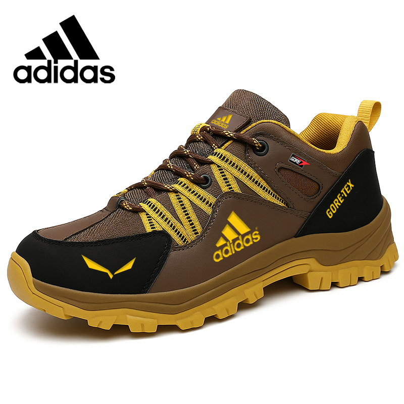 Τα παπούτσια πεζοπορίας Adidas® είναι κατασκευασμένα από αδιάβροχο και αναπνεύσιμο υλικό.