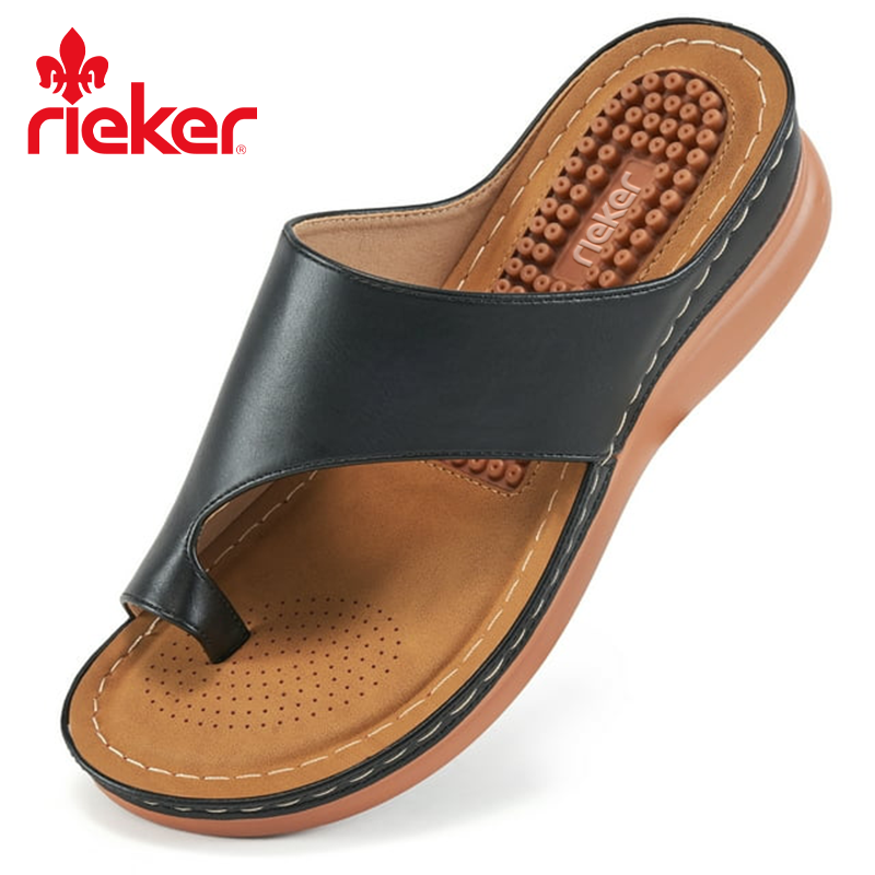 NOWE DAMSKIE SANDAŁY NA PLATFORMIE RIEKER® TO WYGODNE SANDAŁY ORTOPEDYCZNE