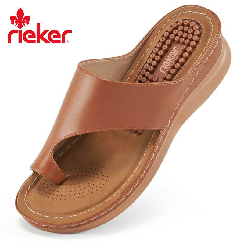 NOWE DAMSKIE SANDAŁY NA PLATFORMIE RIEKER® TO WYGODNE SANDAŁY ORTOPEDYCZNE