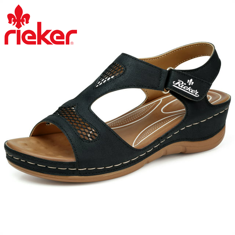 ΓΥΝΑΙΚΕΙΑ ΧΡΩΜΑΤΙΣΤΑ ΣΑΝΔΑΛΙΑ RIEKER® ΑΝΕΤΗ ΠΛΑΤΦΟΡΜΑ ΓΙΑ ΕΞΩΤΕΡΙΚΟΥΣ ΧΩΡΟΥΣ ΜΕ ΣΤΗΡΙΞΗ ΤΗΣ ΚΑΜΑΡΑΣ