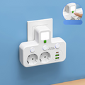 Έξυπνος προεκτατικός με θύρες USB (ευρωπαϊκό βύσμα)