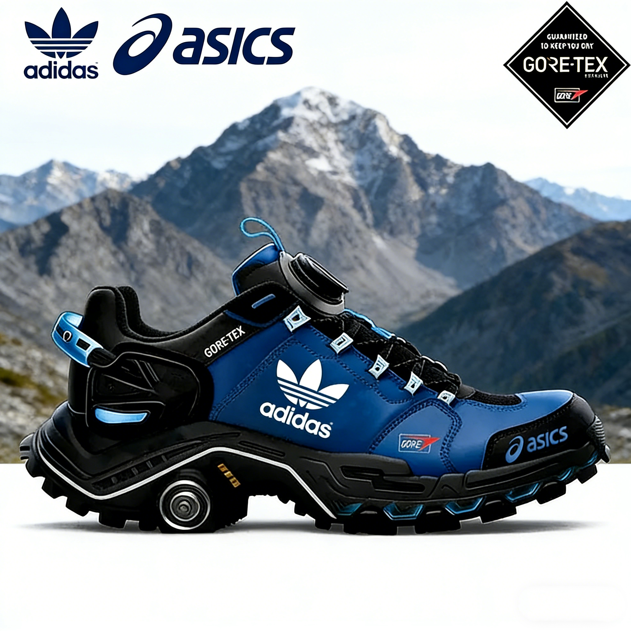 Τα τελευταία 50 ζευγάρια κάλτσες🎁adidas × asics GORE-TEX παπούτσια πεζοπορίας – γρήγορο κούμπωμα και αντιολισθητική σόλα