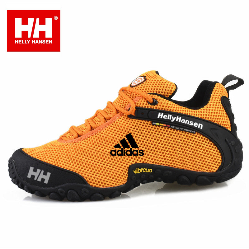 Νέες ανδρικές μπότες εργασίας Helly Hansen και adidas με ατσάλινη μύτη, ανθεκτικές σε θραύση και τρυπήματα.