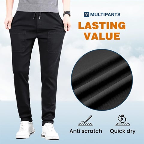 🔥Τελευταία Ημέρα Εκπτώσεων 50% ΕΚΠΤΩΣΗ🥰MultiPants – Ελαστικό Ανθεκτικό Παντελόνι Cargo με Πολλαπλές Τσέπες