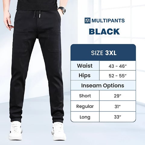 🔥Τελευταία Ημέρα Εκπτώσεων 50% ΕΚΠΤΩΣΗ🥰MultiPants – Ελαστικό Ανθεκτικό Παντελόνι Cargo με Πολλαπλές Τσέπες